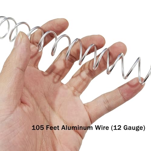 YEQIN 12 Gauge Aluminum Wire, 105 Feet 2mm Bendable Metal Craft Wire for Sculpting, Armature, Jewelry Making, Floral Making, Doll Making, Modelling, Crafting, Bonsai Training (Silver) - color: Silver