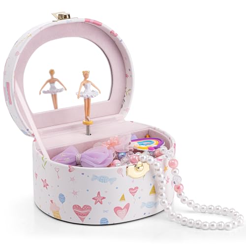 VLANDO Bithday Gift for Girl - Musical Jewelry Box for Girls, Small Kid Music Box with Ballerina for Party Bedroom Decor, Gifts for Girls Kids - Fantasy - color: C.Fantasy