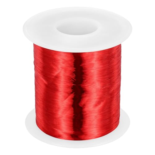 MECCANIXITY 42 AWG Magnet Wire, 42 Gauge Enameled Copper Wire, 1 Lb Magnetic Coil Wire for Transformer, Motor, Electric, 155C(311F) - size: 42 AWG