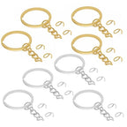 100Pcs Keychain Key Ring with Chain Bulk Split Key Chain,1.1 Inch Key Chains Parts with Open Jump Ring Connector for Jewelry Making Crafts (Mixed Colors) - color: 100Pcs Mix