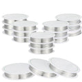 Mixweer 15 Pcs 5 Size Copper Wire 18 20 22 26 32 Gauge Tarnish Resistant Jewelry Wire for Jewelry Making 121 Yard Metal Beading Crafting (Silver) - color: Silver