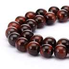 90pcs Adabele Natural Red Tigers Eye Healing Gemstone 4mm (0.16 Inch) Small Round Beads Gem Stone Spacer for DIY Craft Jewelry Making GS22-4 - color: Red Tiger Eye Stone, size: 4mm (90pcs/1 Strand)