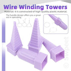 Wire Wrapping Mandrel Jewelry Shape Mandrel Kit Jewelry Making Bending Shaping Forming Tools Mandrel for Wire Round Triangle Square