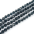 250pcs Czech 6mm (0.24 Inch) Faceted Bicone Crystal Glass Loose Beads Spacer Bulk Dark Sapphire Blue for DIY Craft Jewelry Making CCB620 - color: Dark Sapphire Blue, size: 6mm - 250pcs