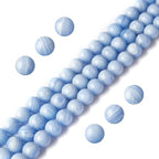 100pcs 6mm Blue Lace Agate Beads Natural Gemstone Beads Round Loose Beads for Jewelry and Bracelets Making - color: Blue Lace Agate, size: 6mm
