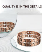 Jecanori Pure Copper Bracelet for Women,Copper Magnetic Bracelet With 3500 Gauss Magnets, Adjustable Jewelry Gift with Sizing Tool - color: Copper-Classic