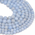 Yochus 60pcs 6mm Grayish Blue Persian Jade Energy Healing Round Bulk Gemstone Beads for Jewelry Making Bracelet Necklace Earring DIY - color: Grayish blue, size: 6mm