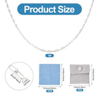 Elecrelive 3.28 Ft 925 Sterling Silver Paperclip Chains 1.7mm Soldered Oval Link Chains Permanent Jewelry for Women's Trendy Layering Necklace Bracelet Making - color: Sterling Silver
