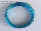 15 Gauge Anodized Aluminum Wire 49 Feet for Jewelry Making Craft DIY（1.5mm,Sky Blue,41502） - color: Sky Blue, size: 15 Gauge