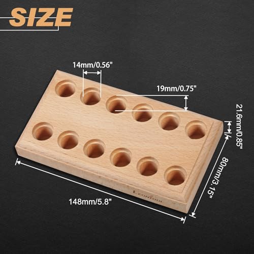 Wooden Plier Organizer Pliers Storage Rack with 12 Holes Plier Rack jewelry Tool Organizer Hardwood Pliers Holder 6 Plier Block Jewelry Making Tool - style: Rectangle
