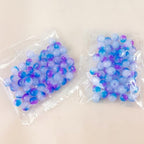 100 Pack 8mm Glass Beads for Jewelry Making, Graduated Color Mix, Bulk DIY Craft Supplies - color: Color4