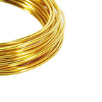 Tenn Well 12 Gauge Aluminum Wire, 100 Feet 2mm Bendable Anodized Metal for Sculpting, Jewelry Making, Armature Making, Weaving and Wrapping, Crafting (Gold) - color: Gold
