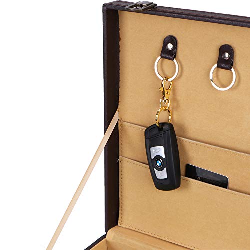 20pcs Swivel Clasps Lanyard Snap Hook with Key Ring Clip Lanyard Metal Lobster Claw Clasp Key Chain Rings for Crafts, Jewelry Making, Purses DIY (Gold)