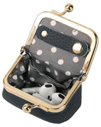 COOLYOUTH Leather Mini Jewelry Box Travel Jewelry Case Portable Small Coin Purse with Kiss Lock (Blue) - color: Small-Deep Blue
