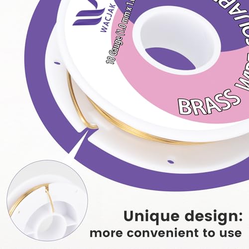 Square Brass Wire 18ga, 30ft – Durable Raw Brass for Crafting and Jewelry - color: 18 Gauge(1.0x1.0mm)