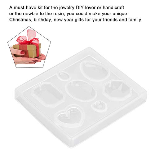 Resin Silicone Clearance, Faceted Clear Silicone for Jewelry Craft Making