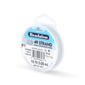 Beadalon 49 Strand Bead Stringing Wire, .018 in / 0.46 mm, Silver Color, 10 ft / 3.1 m - color: Silver Color, style: .018 in / 0.46 mm, 10 ft / 3.1 m