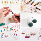 Angoily Earring Hooks 100Pcs Silver Ear Hook Beads with Ball and Coil Titanium Hypoallergenic Earring Findings for DIY Jewelry Making and Women S Dangle Wear Accessories 0.78X0.70 Inch