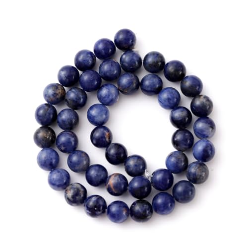 6mm 60pcs DIY Natural Blue Lace Agate Stone Beads Round Healing Crystal Gemstone Loose Beads for Jewelry Making Handmade Bracelet Necklace - color: Blue Lace Agate, size: 6mm