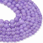 Yochus 60pcs 6mm Deep Purple Persian Jade Energy Healing Round Bulk Gemstone Beads for Jewelry Making Bracelet Necklace Earring DIY - color: deep purple, size: 6mm