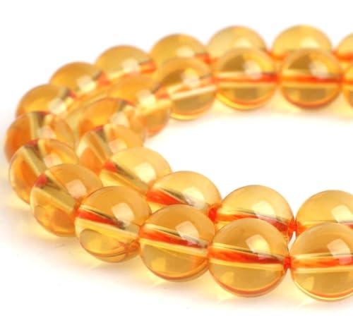 90pcs Adabele Natural Citrine Yellow Crystal Healing Gemstone 4mm (0.16 Inch) Small Round Loose Beads Gem Stone Spacer for DIY Craft Jewelry Making GH2-4 - color: Citrine/Yellow Crystal, size: 4mm (90pcs/1 Strand)