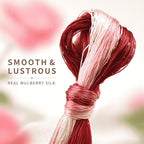 Mulberry Silk Floss Embroidery Thread Floss-Cross Stitch Threads China Silk Woven Jewelry Threads DIY Sewing Kits (114) - color: 114