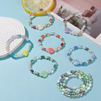 1 Box 210PCS Green Flat Oval Glass Beads with Holes Faceted Electroplate AB Color Plated Spacer Loose Bead Charm Bulk for Jewelry Making Necklaces Bracelets Earrings DIY Craft Supplies - color: Green
