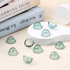 FASHEWELRY 10pcs Glass Flower Cone Beads - 21mm Cyan Jellyfish Beads for Wind Chimes & Jewelry Making - color: 21mm，Dark Cyan
