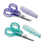 PAFASON Small Travel Embroidery Scissors Set Curved Straight Tip All Purpose for Quilting Sewing Knitting Crafting Cross Stitch Crochet Thread Yarn Paper Fabric Detail Multipurpose Cutting Safety Case - style: Contemporary