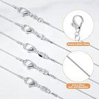 PAXCOO 25 Pack Chains for Jewelry Making, Necklace Chains Bulk Silver Plated Snake Chains for Necklace Jewelry Making, 1.2 mm - size: 18 Inches