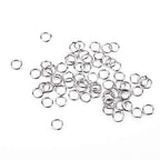 BEADIA Open Jump Rings Sliver 0.6x4mm 1000pcs for DIY Jewelry Making Supplies - color: Silver, size: 0.6*4mm