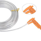 Pandahall 53 Feet Silver Aluminum Wire 4mm Metal Craft Wire for DIY Manual Arts Jewelry Making(Silver)