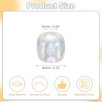uxcell 2000 Pcs Glass Seed Beads Bulk, 3mm Mini Loose Glass Bugle Beads for DIY Earrings, Necklaces, Bracelets, Jewelry Making, Clear - color: Clear, size: 3mm
