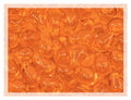 Czech 50-Piece Glass Beads, 6x9mm, Teardrop Transparent Orange - color: Orange Transparent