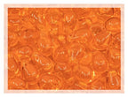 Czech 50-Piece Glass Beads, 6x9mm, Teardrop Transparent Orange - color: Orange Transparent