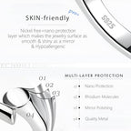 VANBARIS Rose Gold Necklace Extender Rose Gold Durable Necklace Extender, 925 Sterling Silver Chain for Bracelet Anklet, 2 Piece Set 3" 6" Inches - color: RoseGold, size: 3 6 inch