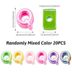 Beadthoven 20pcs Big Letter Q Beads Large Hole Bubble Alphabet Acrylic Beads Charm Iridescent Plastic Q Shape Loose Chunky Spacers for Jewelry Making Bracelet Necklace Keychains Shoelaces Crafts - color: Q