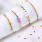 selizo 2160 Pieces Gold Spacer Beads Set, Assorted Bracelet Beads for DIY Jewelry Making(Gold, Sliver, Rose Gold, KC Gold)