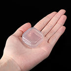 Jetec 6 Pieces Mini Plastic Clear Beads Storage Containers Box for Collecting Small Items, Beads, Jewelry, Business Cards, Game Pieces, Crafts (1.4 x 1.4 x 0.7 Inch) - size: 1.37 X 1.37 X 0.7 Inch