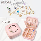 Preppy Travel Easter Basket Stuffers for Teen Girls, Travel Jewelry Box Personalized Birthday Gifts for Women, Fashion Travel Essentials Trendy Stuff - style: C