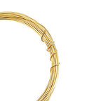 BENECREAT 18 Gauge 32.8 Feet Round Copper Wire Gold Brass Wire for Jewelry Beading Craft Work - size: 18 Gauge
