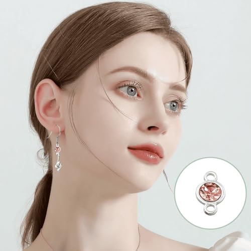 Zakrafo 36 Pcs Permanent Jewelry Starter Kit Double Loops Connectors for Jewelry Making Accessories Supplies for Necklace Bracelet Earring Keychain Craft