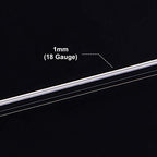 BENECREAT 18 Gauge 32 Yards Tarnish Resistant Silver Wire Jewelry Beading Wire for Beading Wrapping and Other Jewelry Craft Making - color: Silver, size: 18 Gauge
