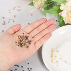 uxcell 200Pcs Round Crimp Beads, 4mm Metal Spacer Loose Beads Metal Clamp Ends Tiny Stoppers Bead for Bracelet Jewelry Making Craft DIY, Light Gold - color: Light Gold, size: 4mm