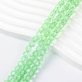 450PCS 6MM Apple Green Round Crystal Glass Beads for Jewelry Making - color: Apple Green, size: 6mm