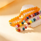 BOMAIL 4PCS Chunky Acrylic Beads Necklaces for Women Boho Colorful Resin Bead Choker Necklaces Set Big Bead Choker Necklace Fashion Trendy Summer Beach Necklaces Jewelry - color: B