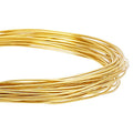BENECREAT 18 Gauge 32.8 Feet Round Copper Wire Gold Brass Wire for Jewelry Beading Craft Work - size: 18 Gauge