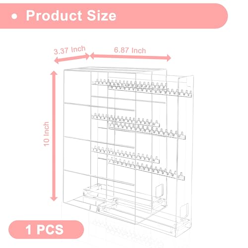 Jewelry Earring Organizer Ear Display Holder Earrings Stand Box With Rack Ring Necklce Acrylic