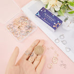 SUNNYCLUE 1 Box 180Pcs Real 18K Gold Plated Stainless Steel Earring Findings 80Pcs Round Leverback Earring Hooks Huggie Earring Wires 100Pcs Open Jump Rings Hypoallergenic for Jewelry Making Kits - color: 80pcs Leverbacks & 100pcs Open Jump Rings