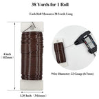 22 Gauge Coffee Metal Floral Wire, 38 Yards/35 Meters,for Christmas Wreaths,Tree Decoration,Flower Arrangement,Craft Wire,Flower Wire,Garden Wires,Flowers Bouquet Accessories,Jewelry Wires DIY - size: 22Gauge-Coffee-1P/38Yards
